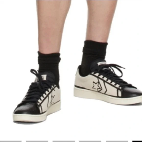 Converse black Joshua Vides edition pro leather low top sneaker - Picture 6 of 7